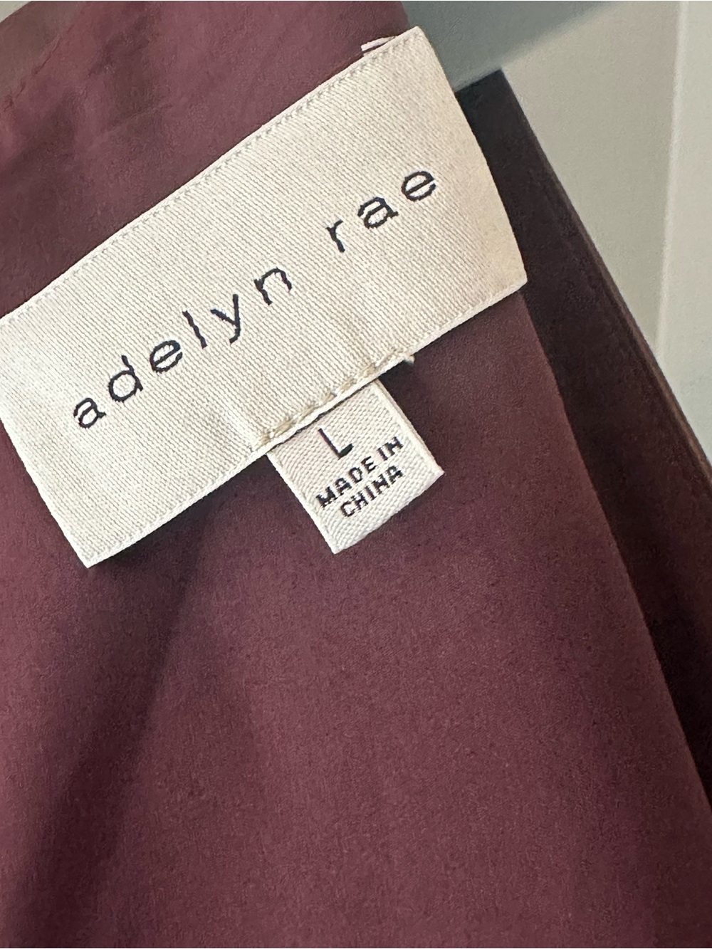 Adelyn Rae Burgundy Faux Leather V-Neck Mini Dress - Picture 4 of 5
